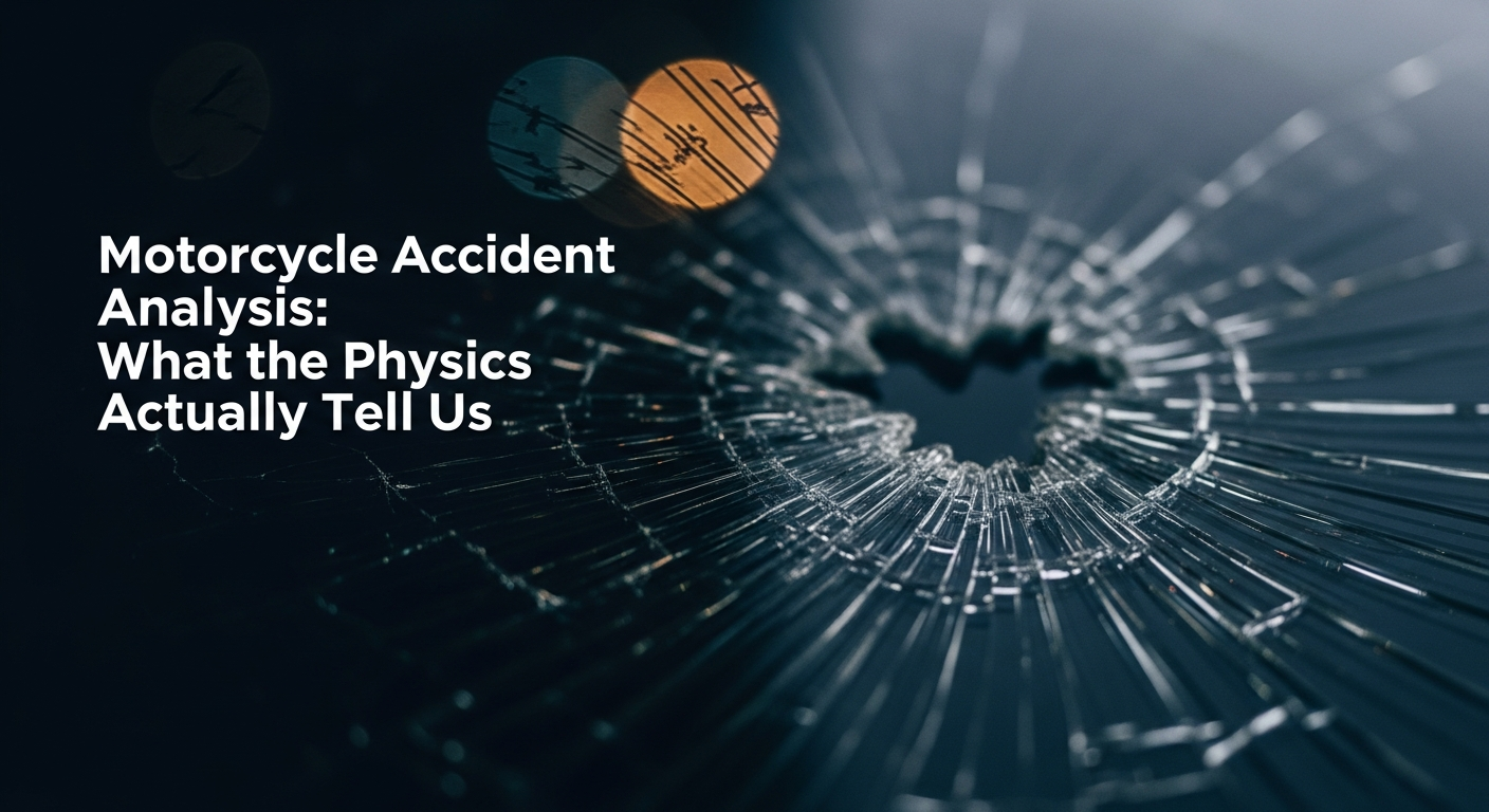 Motorcycle Accident Analysis: What the Physics Actually Tell Us
